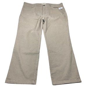 NWOT Goodthreads Men's Straight Fit Light Khaki Corduroy Pants Size 40x28